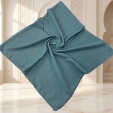Maysam Hac Umre Hediyelik Düz Dikişli Yazma 100X100 cm Nil Yeşili