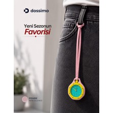 Dossimo Boyol Pop Çanta Charm Saat Askılı Analog Saat Sekizgen Tasarım Unisex Çanta Aksesuarı