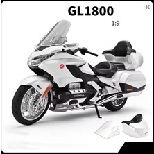 Moto Garage Honda Goldwing Gl 1800 Diecast Motosiklet- 1:9(25 Cm) Beyaz Touring Serisi Çantasız Seri