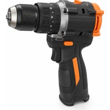 Badem10 16V Kömürsüz Şarjlı Matkap Vidalama Seti 50 Nm Güçlü Tork 10 mm Metal Mandren 2 Batarya Şarj Cihazı