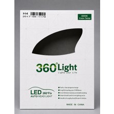 EP Garaj Otomotiv Üniversal Bütün Araçlara Uyumlu H4 6000K 5000 Lümen Mavi LED Zenon