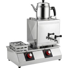 Mutline Tek Demlikli Tüplü & Doğalgazlı Çay Kazanı, Çay Ocağı 12 Lt