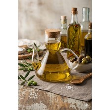 Bauer Tools Borosilikat Cam Mantar Kapaklı Yağdanlık 500 ml Liya ( 1 Adet )