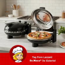 Dr.Maya Dr.maya® | Taş Fırın Pizza Makinesi - Siyah