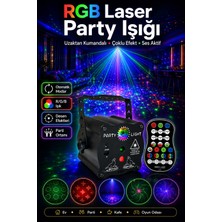 Neo Vista Disko Lazer Parti Işığı - Sese Duyarlı Rgb Sahne Aydınlatması