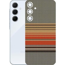 Kapps Samsung Galaxy A55 ile Uyumlu Rainbow Serisi Premium Arka Kapak Kaplama(Kenarlar Yoktur!)