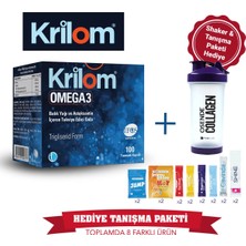 Krilom Omega 3 100 Yumuşak Kapsül | Tanışma Paketi Shaker Hediyeli
