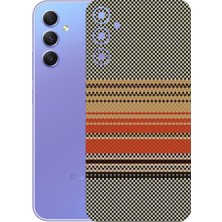 Kapps Samsung Galaxy A34 ile Uyumlu Rainbow Serisi Premium Arka Kapak Kaplama(Kenarlar Yoktur!)