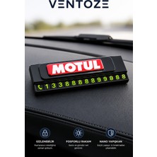 Ventoze Araç Içi Gizlenebilir Geçici Park Telefon Numaratörü | Sürgülü Otopark Telefon Kartı | Fosforlu Rakamlı | Nano Yapışkanl