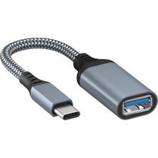 Lunatic 8020 USB 3.1 Type-C To Otg Lüx Örgülü Çevirici Dönüştürücü Adaptör