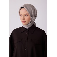 Belli Twill Ipek Eşarp Gri, Bej