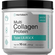 Horbaach Multi Collagen Protein Types I, Iı, Iıı, V And X! 454 Gr.