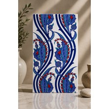 Armada Çini 25x40 Cm SP 404 Desenli İznik Çini Karo Sarmaşık Lale