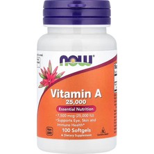 Now Foods Vitamin A – 7,500 Mcg (25,000 Iu), 100 Softgels