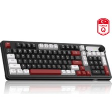 Magegee GK960 Tri-Mode Rgb Membran Siyah-Bordo Gaming Klavye