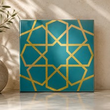 Armada Çini 20x20 Cm SP 89 Turkuaz Metalik Kütahya Çini Karo