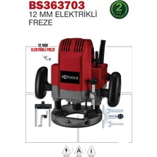 Retools Bordo 12 mm Çift Kollu Freze