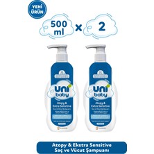 Uni Baby Atopy & Extra Sensitive Atopik Ciltlere Özel Saç ve Vücut Şampuanı 500 ml 2'li