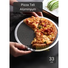 Jet's Home Pizza Tepsisi Alüminyum Pizza Teli Lahmacun Tepsisi 33 cm