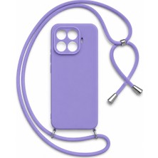 Coverzone  Xiaomi Mi 17T Pro ile Uyumlu Özel Üretim Ayarlanabilir Ipli Boyun Askılı Silikon Kılıf Kadife Iç Yapılı Viper Boyun Çapraz Taşıma Özellikli Asılabilen Ipli Telefon Kılıfı Lacivert