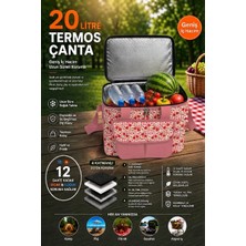 Gogidigo Aradığın o Premium Kalite 20 Litre Piknik Termos Çanta Termal Çanta 35*24*24 cm
