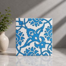 Armada Çini 20x20 Cm SP 83 Mavi Beyaz İznik Rumi Kütahya Çini Karo