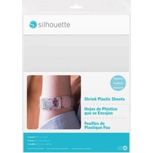 Silhouette Yazdırılabilir Isı ile Büzülen Plastik Levhalar (6 Adet Şeffaf)