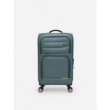 Fossil Unisex Kumaş Kabin Boy Ultra Hafif Şifreli Körüklü Kendi Etrafında Dönebilen Valiz 013-03