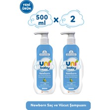 Uni Baby Newborn Yenidoğan Saç ve Vücut Şampuanı 500 ml 2'li