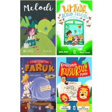 Timaş Çocuk 2 ve 3.sınıf Okuma Seti Umuda Açılan Pencere Melodi Uzaydaki Gızemli Robot Faruk Kraliçenen Kusursuz Planı 4 Kitap Set