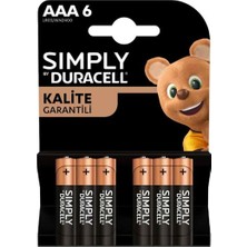 Duracell Pil 6 Lı Aaa Ince Kalem
