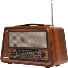 Emin Stors Nostaljik Eskitme Ahşap Radyo Gerçek Eskitme Görünüm Klasik Radyo