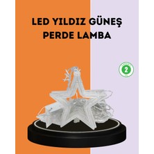 Brf Store A2TOPTAN 3x3 Metre Yıldız Peri LED Perde Işık Romantik Dekorasyon