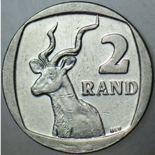 Banknoting Güney Afrika 2 Rand 2009.