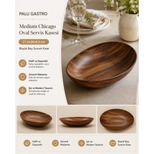 PALU GASTRO Palu Medium Chicago Oval Servis Kasesi 21,5x30x8,5 cm | Büyük Boy Sunum Kase