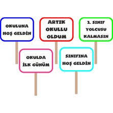 heptex Okulumda Ilk Günüm  El Pankartı 5’li Set