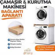 Rene Home Çamaşır Makinesi Dolabı Çamaşır ve Kurutma Makinesi (Sonomo) Üst Üste Sabitleme Bağlantı Aparatı