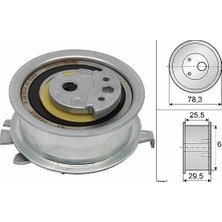 Ina Eksantrik Gergi Rulmanı Vw Polo - Golf 6 - Jetta - Passat - T5 - Crafter - Amarok - A3 - A4 - Leon 1.2/1.6/2.0 Tdı 2010-2010 03L109243F