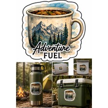Sticker Usta Adventure Off Road Sticker 4x4 Kamp Karavan Oto Araba Motosiklet Kask Valiz Travel Seyehat Sticker 03024