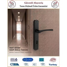 Trendhomm Bravo Aynalı - Mat Siyah - İç Oda Kapı Kolu