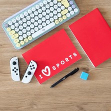 Be Online Sport Collection I Love Sports - Esnek Kapak Çizgili Defter 14,8X21 cm 160 Sayfa Not Defteri