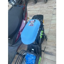 Utku Giyim Volta Vsm Özel Tasarım Baskılı Yumuşak Bebe Mavisi Sele Kılıfı - Vsm Aksesuar Koltuk Koruyucu