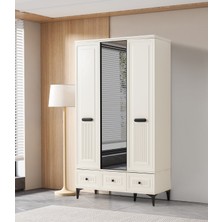 Erezoğulları Mobilya Alaska 3 Kapaklı %100 Mdf Elbise Dolabı Gardrop 117X54X212