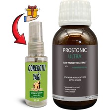 Fırfır Moda Prostonic Ultra: 1 Adet Erkeklere Sawpalmettolu Kabak Çekirdeği Ekstratlı 50 ml Şurup + 30 ml Çörek Otu Masaj Yağı
