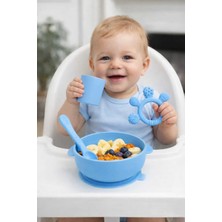 CKM Silikon Vakumlu Mama Kasesi -Kaşığı -Bardak ve Diş Kaşıyıcı Set
