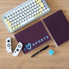 Be Online Sport Collection I Love Sports - Esnek Kapak Çizgili Defter 14,8X21 cm 160 Sayfa Not Defteri