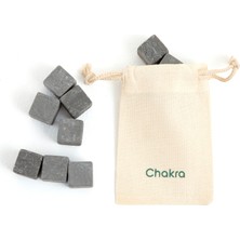 Chakra Buz Taşı Seti 2x2 cm  Koyu Gri