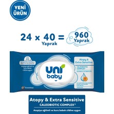 Uni Baby Atopy & Extra Sensitive Atopik Ciltlere Özel Islak Mendil 24X40 960 Yaprak