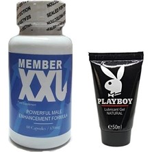Fırfır Moda Member  Member Xxl Erkeklere Özel 60’lı +  50  ml Jel