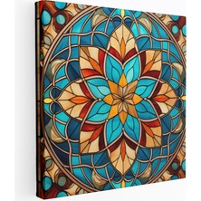 Popcas Anadolu Geometri Modern Sanat Geometrik Tasarım ile Anadolu Motifli Duvar Tablosu
